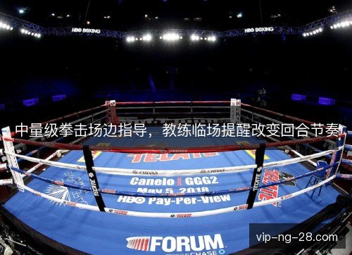 中量级拳击场边指导,教练临场提醒改变回合节奏 中量级拳击场边指导,教练临场提醒改变回合节奏